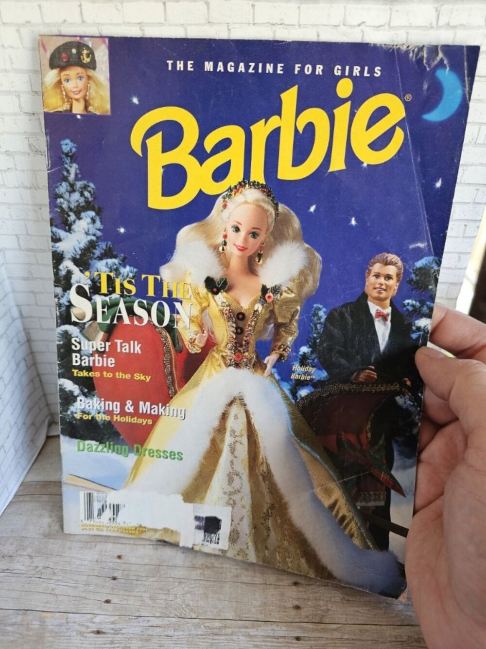 Vintage Barbie Magazine Nov Dec 1994 Holiday Barbie Super Talk Issue